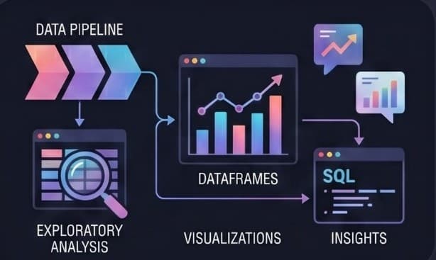 Analytics dashboard with charts