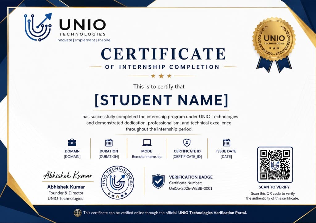 Certificate Preview